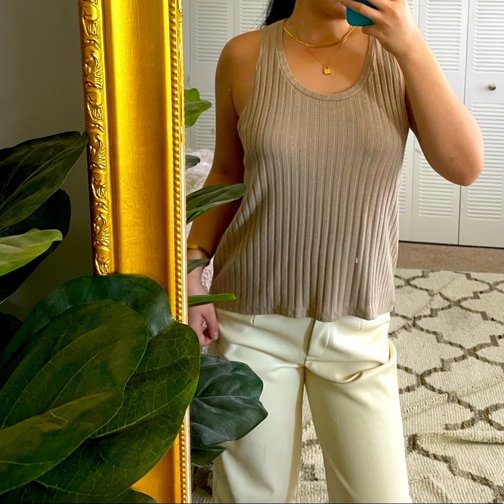 Camel Tank top